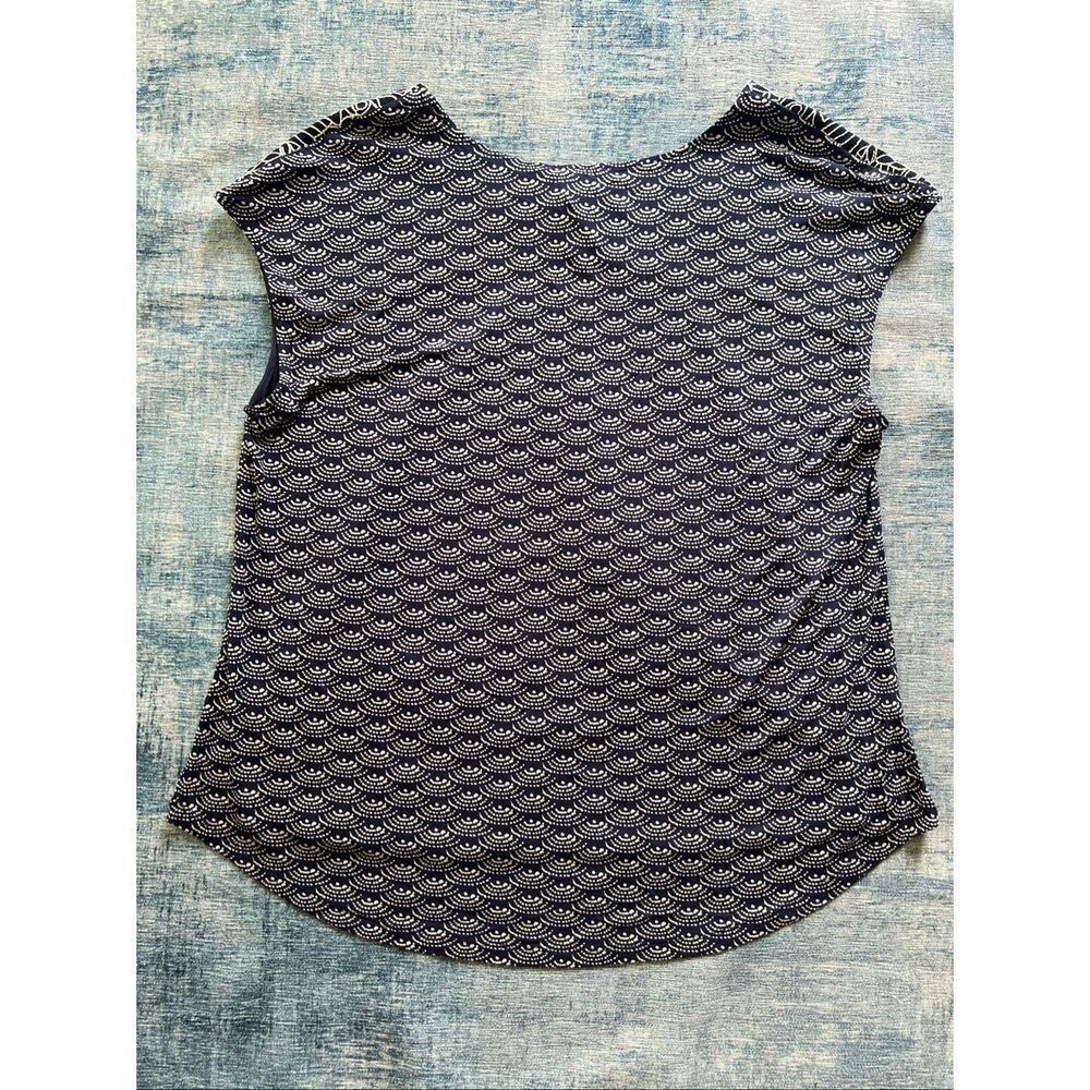 NWT! Skies Are Blue Navy Delila Embroidery Neckline Knit Top 2X - Picture 2 of 6